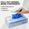 100 Pcs Disposable Nitrile Gloves, Latex-Free & Powder-Free Non-Sterile Food Safe Cleaning Glove